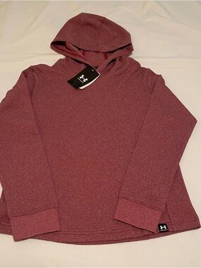 Boys Youth Medium Under Armour Long-Sleeve Hoodie Pullover NWT, light-weight